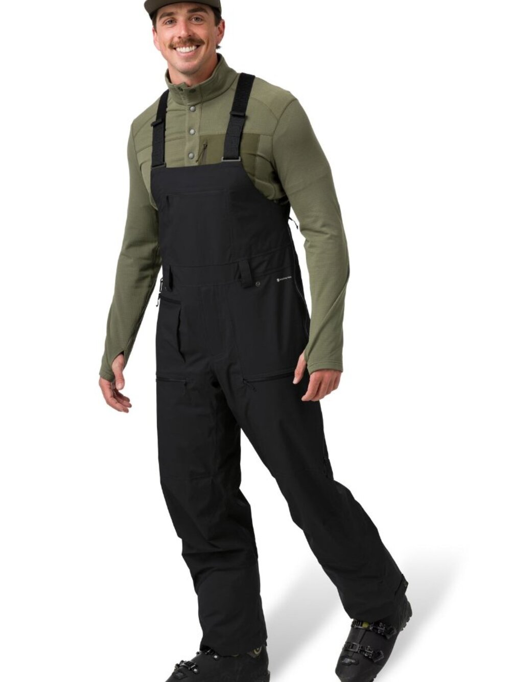 Flylow Smythe Bib Black Women's Large Ski Bib Pants
